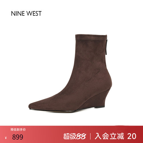 玖熙法式复古尖头弹力瘦瘦靴
