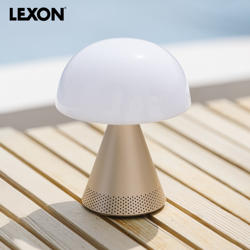 LEXON LH76无线充电蓝牙音响氛围夜光护眼家用床头蘑菇灯遥控自拍