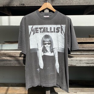 shirt EN水洗大师Metallica Short T恤 lisaoversize不撞衫 短袖