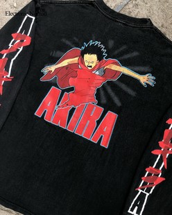 水洗大师 Akira long T桖街头小众 shirt 阿基拉圆领宽松长袖