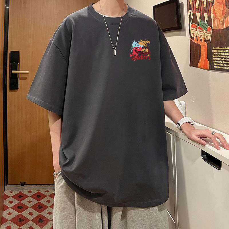 PANG哥 2026夏季特大码肥佬男士加肥加大胖子300斤宽松纯棉半袖潮