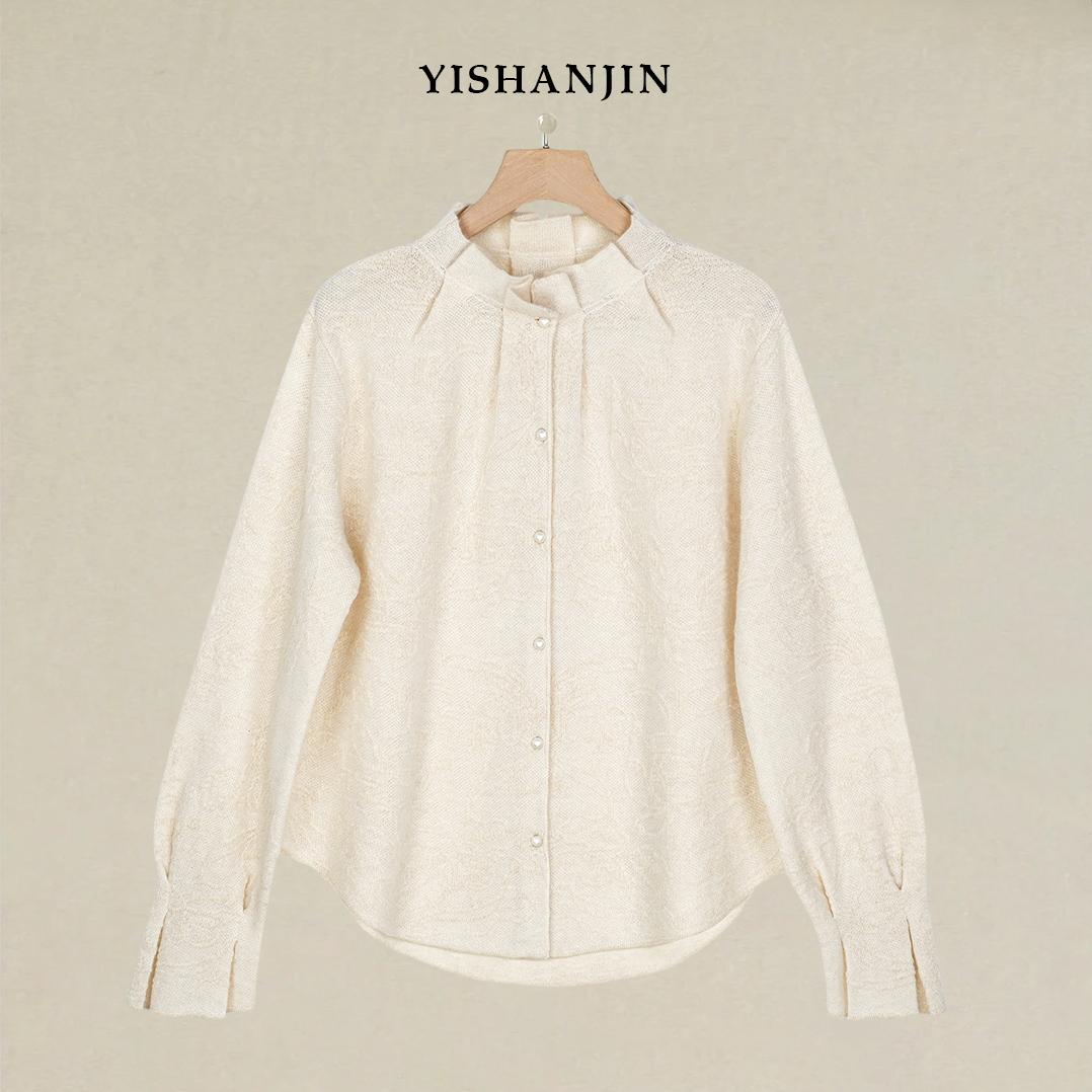 依山锦国风新中式上衣羊绒打底衫YSYM5025