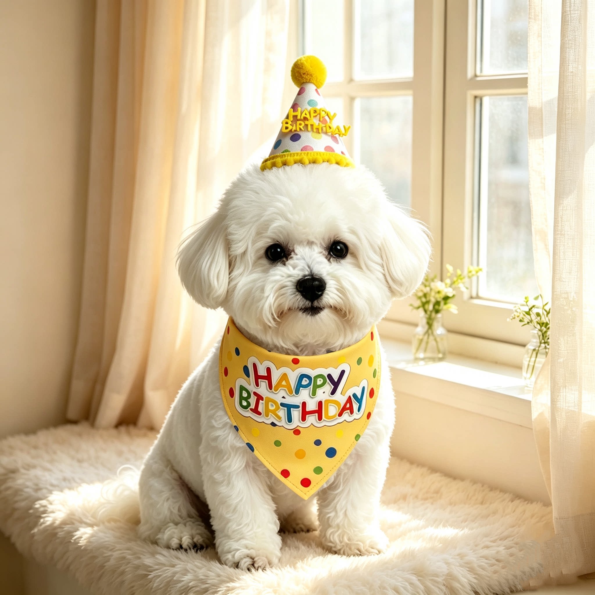 狗狗口水巾猫咪围脖三角巾可爱围兜围嘴宠物生日装扮布置拍照道具
