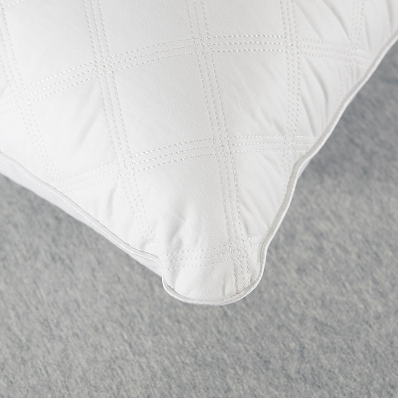 百富帝优享全棉水洗枕头枕芯护颈枕家用单人透气蓬松羽丝绒侧睡