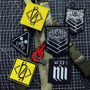 少女前线反光魔术贴士气章动漫臂章404小队格里芬徽章切割DIY包贴