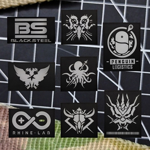 雕刻反光明日方舟魔术贴章罗德岛士气章龙门近卫局臂章背包贴徽章