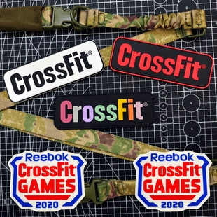 CrossFit高强度混合体能训练魔术贴章PVC臂章511健身徽章户外包贴