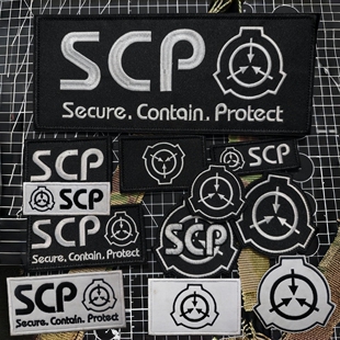 SCP基金会刺绣标志臂章 超自然魔术贴士气章个性背包贴徽章补丁贴