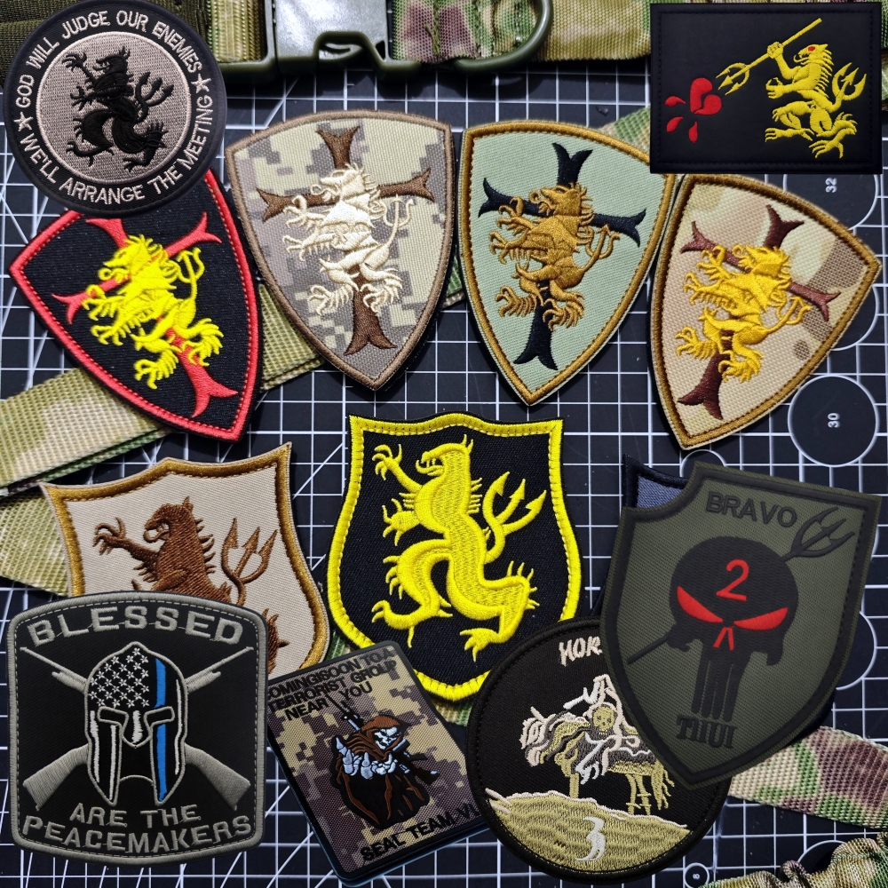 海豹突击队战队徽章魔术贴臂章