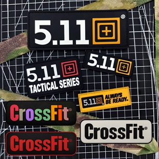CrossFit长条魔术贴徽章 PVC士气章户外背包贴章臂章 511战术马甲
