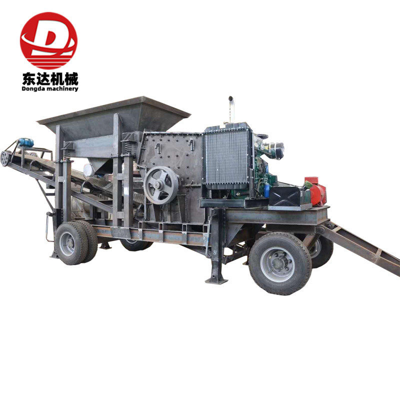 小移动破碎站 石子沙子振动筛分一体机 制砂生产线洗石机整套设备