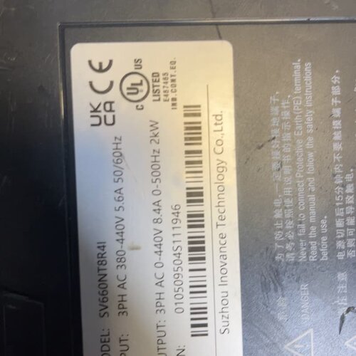 汇川INOVANCE伺服驱动器 SV660NT8R4I