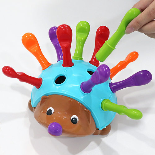 早教益智启蒙拼插玩具认知幼儿宝宝专注力训练精细动作小刺猬