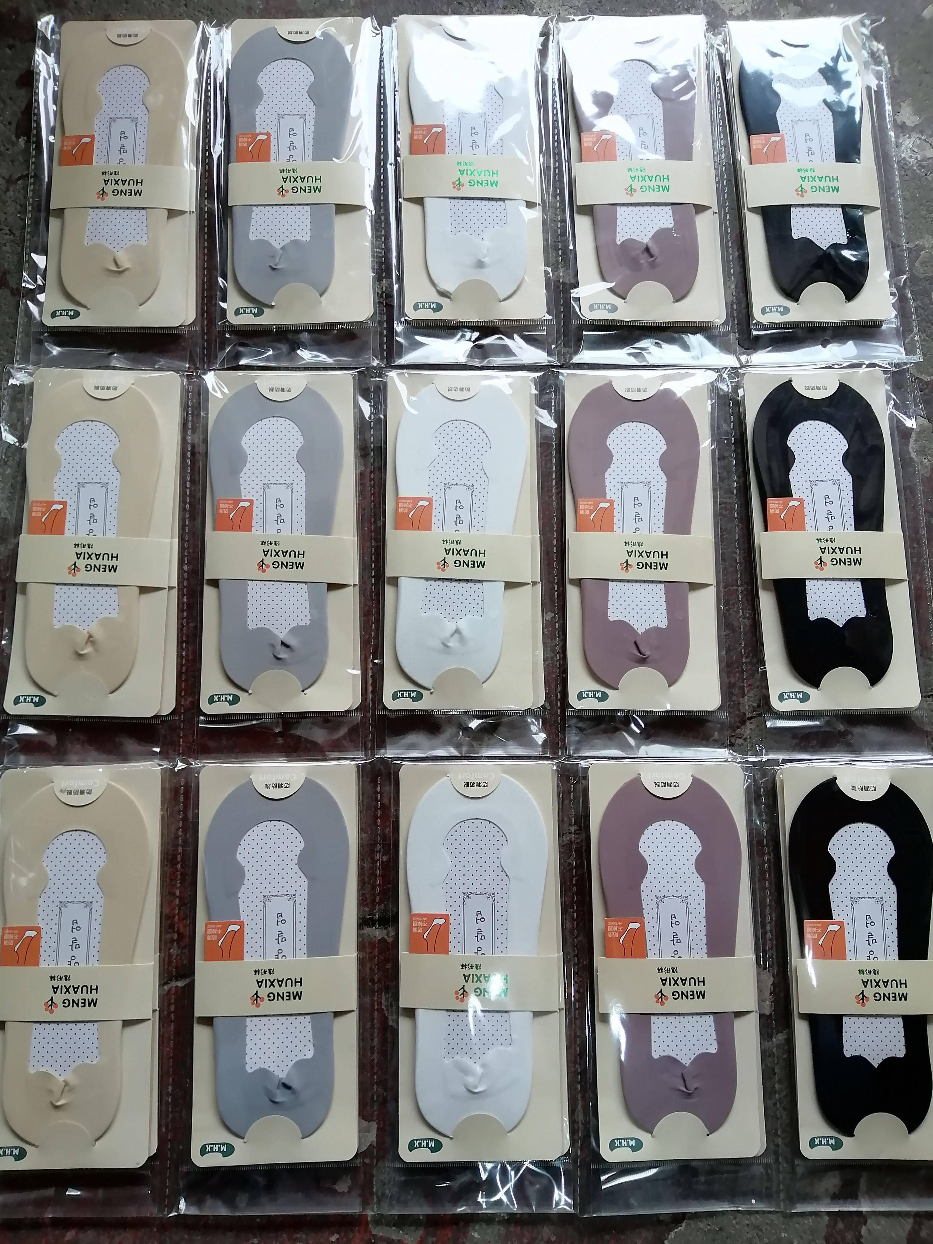 萌华夏护脚指防滑防脱不掉跟隐形袜10双装适合33-39码