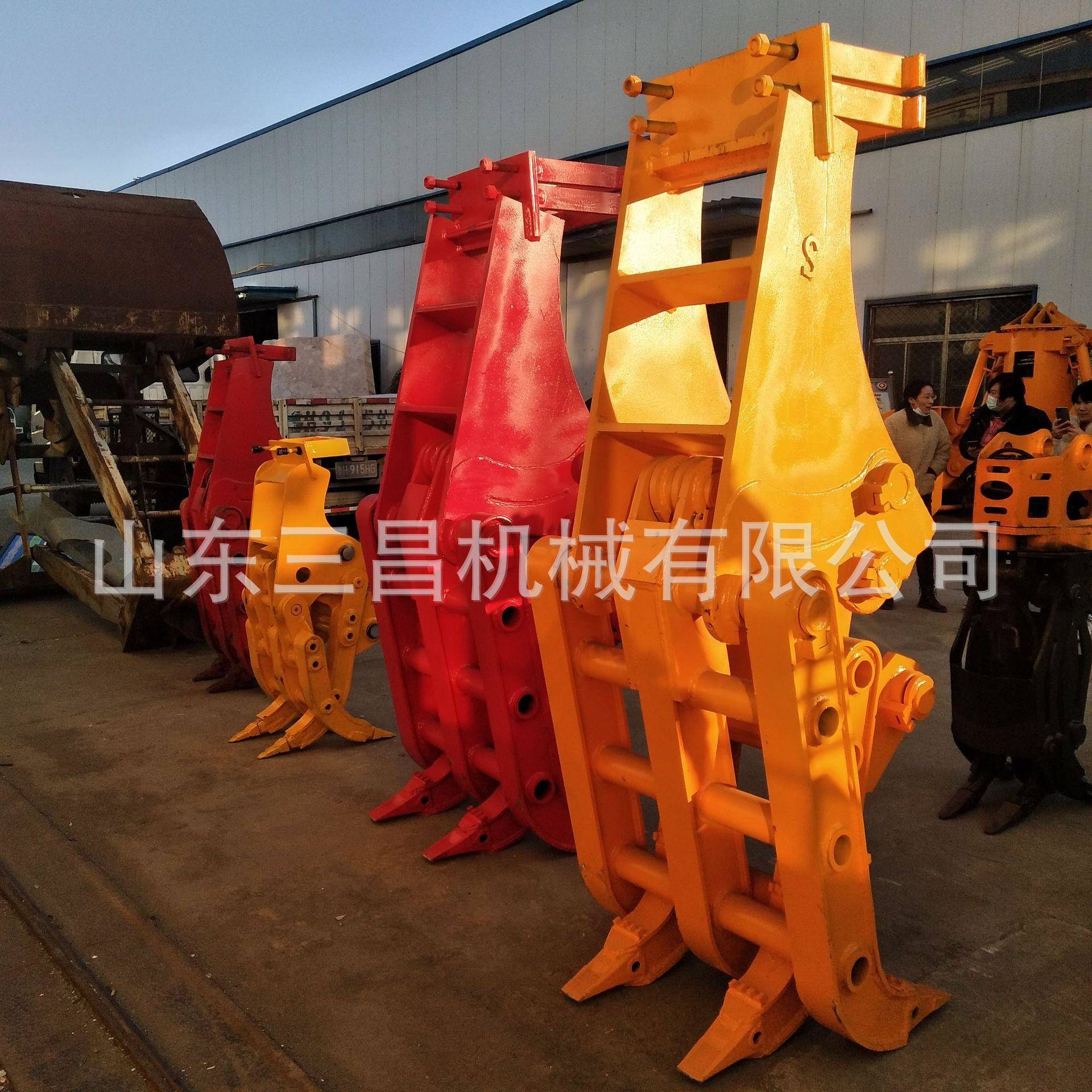 安装方便快捷挖掘机属具抓木器液压双缸抓钢器抓草器抓棉花夹子