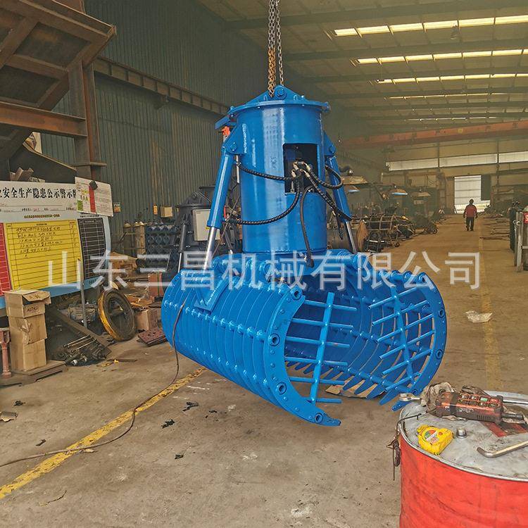 新疆奎屯机械式棉花抓现货供应抓草机加长棉絮夹液压旋转夹具