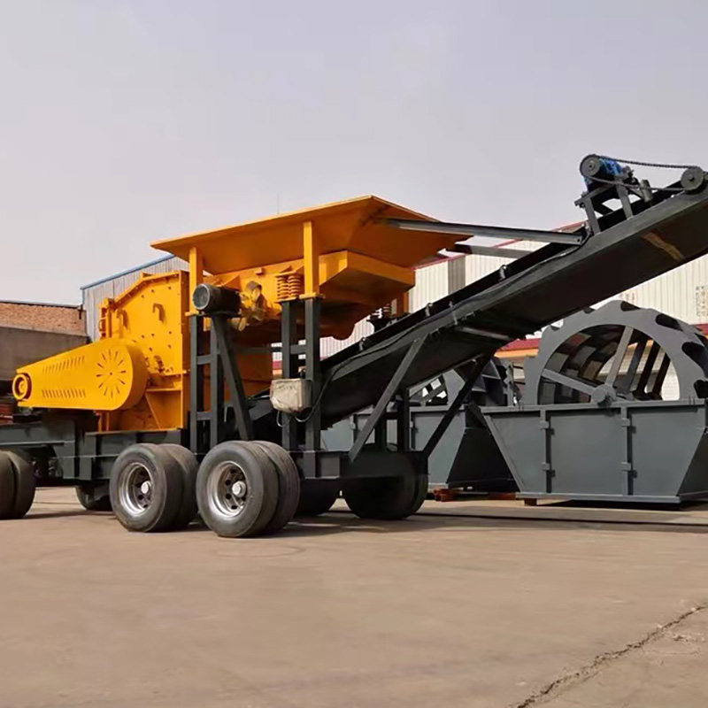 移动箱式破碎机建筑垃圾混凝土破碎制砂机多用一次成型矿山设备