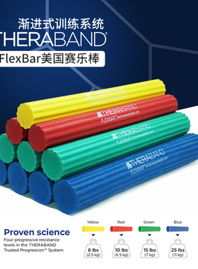 TheraBand正品美国赛乐棒flexbar鼠标手健身训练高尔夫球网球塞乐