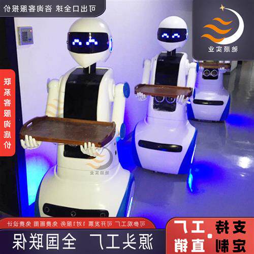 玻璃钢智能机器人壳体人工AI服务设备外壳FRP酒店餐厅仿生送餐机
