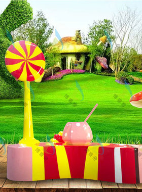 玻璃钢雕塑卡通公仔商场DP落地美陈广场大型动物摆件园林景观小品