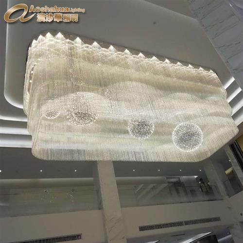 定制火花球售楼部沙盘灯蒲公英满天星火花球吊灯创意球形烟花灯