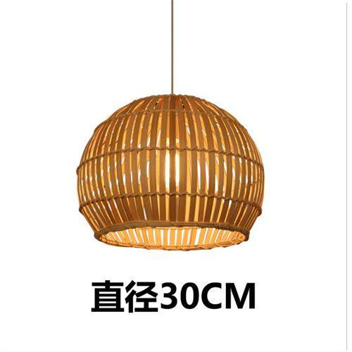 竹编灯日式客厅餐厅卧室灯笼民宿客房火锅店茶室中式禅意竹编吊灯