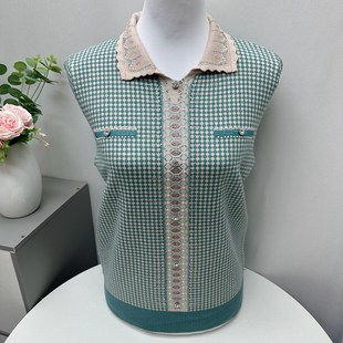 速发人质春秋装毛衣洋气老妈翻领针织衫气妈大码中老年装冬装衫