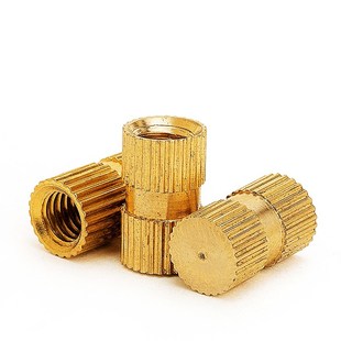 单通B型预盲件 注塑铜镶M件 嵌5 滚花螺母 速发埋孔