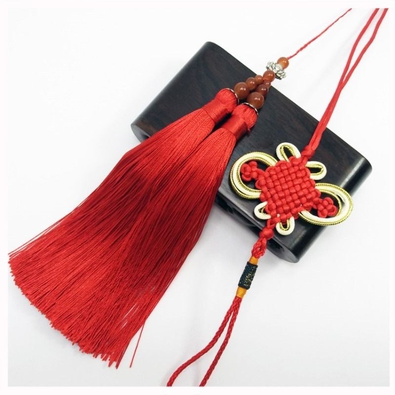 速发精品中国结 8工挂件手盘制品特色送老外礼品半成品流苏穗子