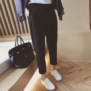 速发20裤1春夏特大码胖妹妹遮肉九分休闲0202斤胖人裤子