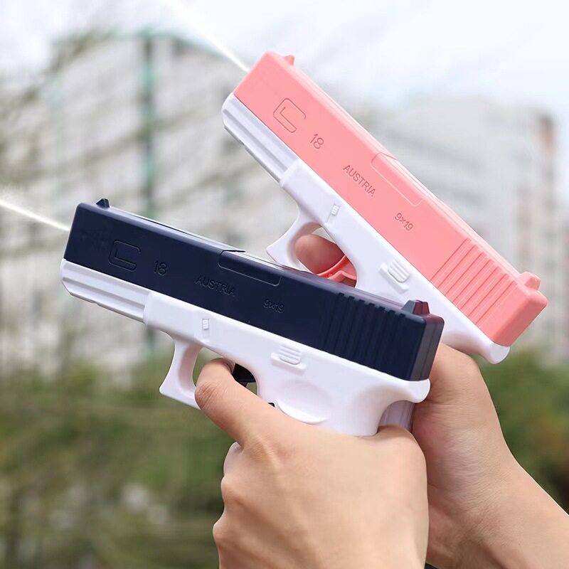 格洛克连发水枪喷水儿童男孩漂流网红滋呲水枪玩具仿真下供弹泼水