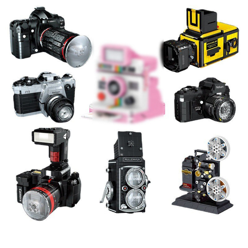益智mini积木创意益智拼装DIY玩具00844-00849相机批发代发