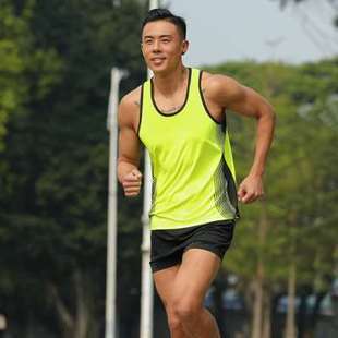 马拉松跑步速干体考比赛运动服 田径服套装 男女训练健身衣背心短裤