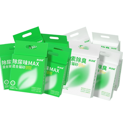 宠洁优240斤酵素除臭猫砂月月发