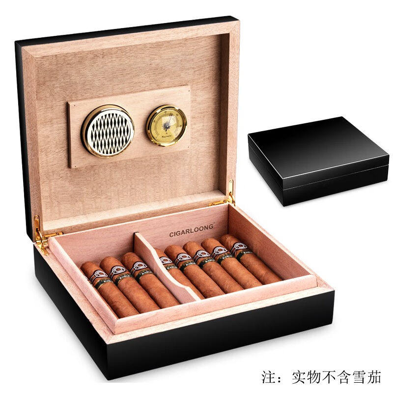 茄龙(cigarloong)雪茄盒古巴雪茄保湿盒旅行便捷式大口径烟盒大