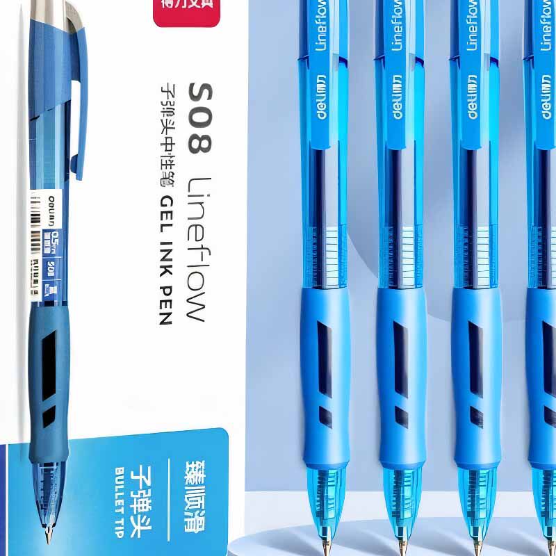 顺滑蓝色水笔红笔蓝笔刷题笔速干签字版碳素笔圆珠笔初中生专用黑笔0