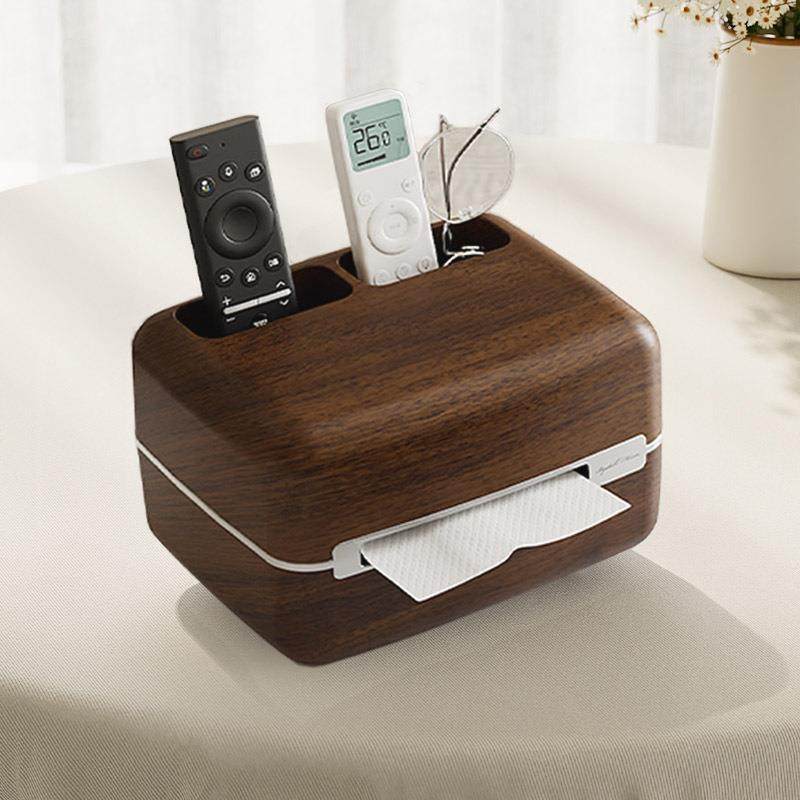 客厅纸巾盒轻奢家用磁吸中古风桌面茶几抽纸盒弹簧遥控器收纳卧室,收纳整理,纸巾盒,淘宝优惠券,粉丝福利购,淘宝优惠卷