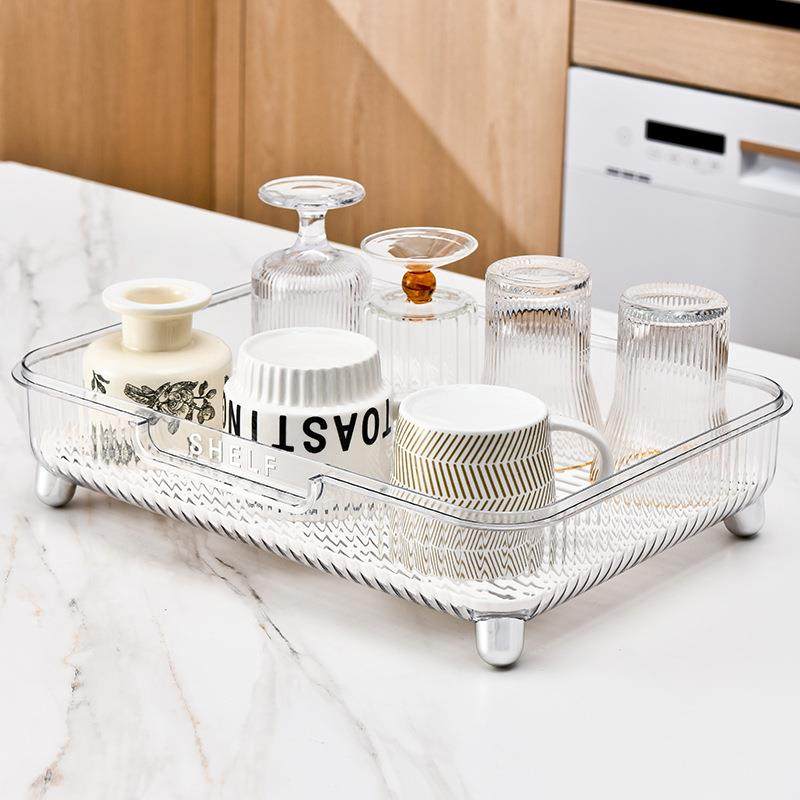 双层杯架沥水托盘家用茶杯置物架台面茶盘长方形沥水盘水壶收纳架,厨房/烹饪用具,碗架,淘宝优惠券,粉丝福利购,淘宝优惠卷