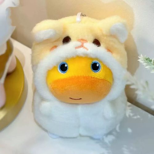 正版水豚噜噜玩偶娃衣衣服挂件可爱书包包钥匙扣挂饰送女生礼物