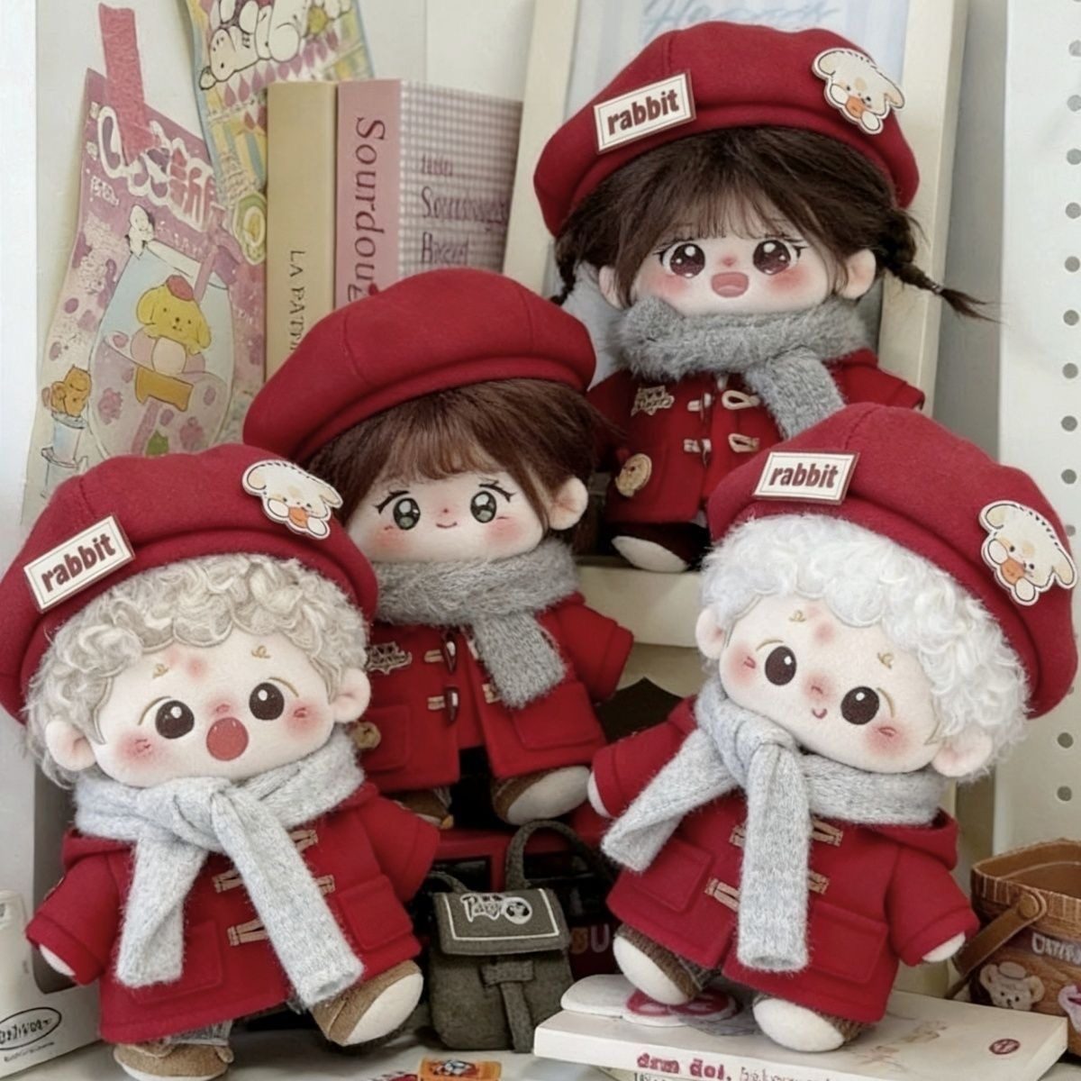 20cm拜年服棉花娃娃换装中式套装玩偶公仔替换可爱属性中国风冬季,模玩/动漫/周边/娃圈三坑/桌游,棉花娃娃/毛绒玩具娃衣,淘宝优惠券,粉丝福利购,淘宝优惠卷