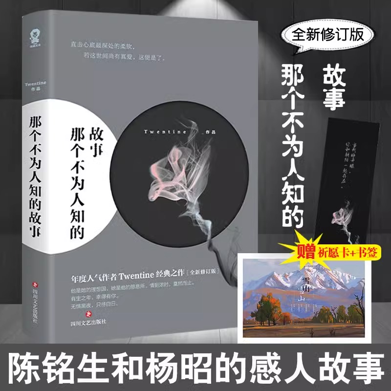 【官方正版】 赠祈愿卡+精美书签】那个不为人知的故事 全新修订版 陈铭生和杨昭的爱情故事 Twentine的经典之作 青春情感言情小说