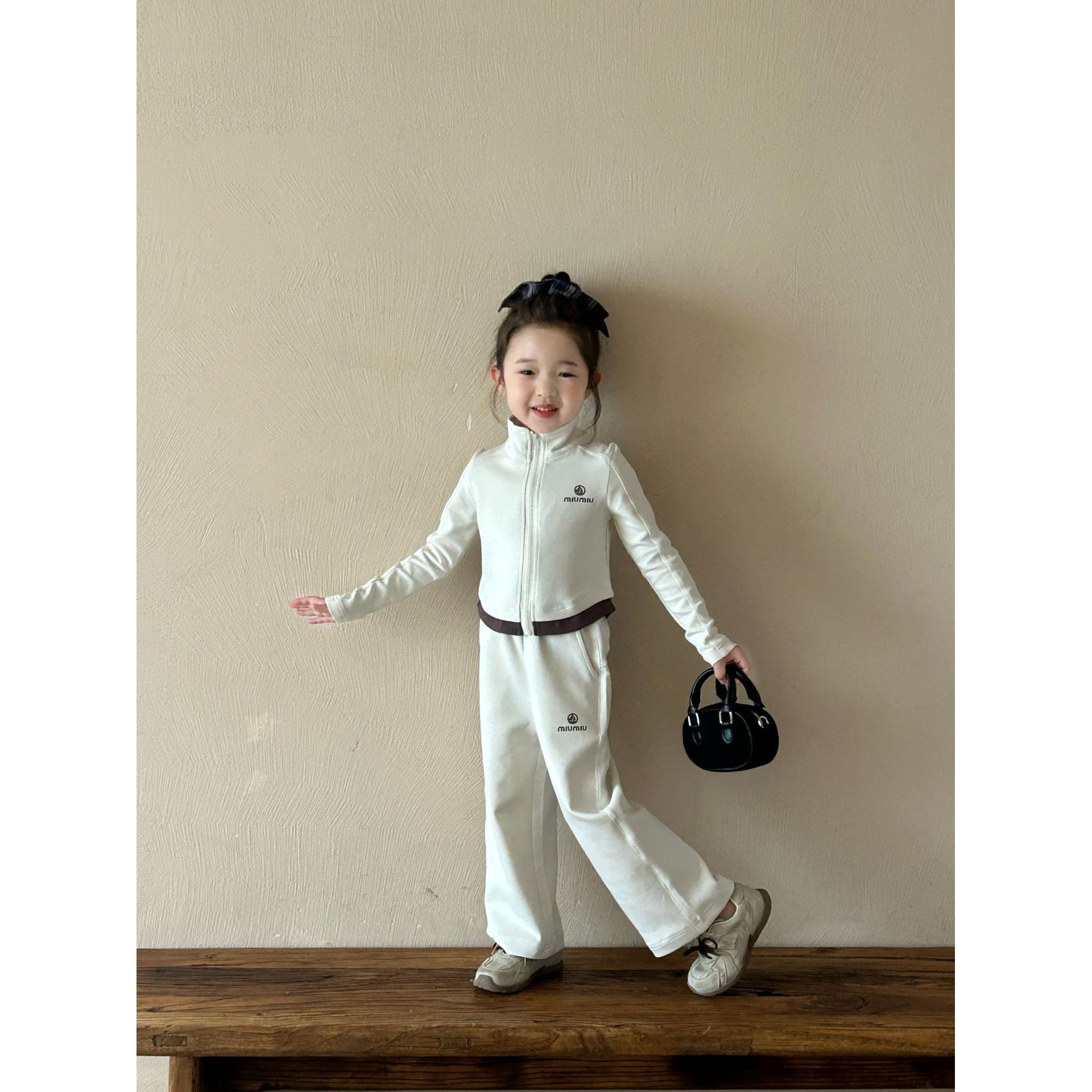 2025春季新款童装 韩版童装 女童立领修身瑜伽服套装 外套+裤子,童装/婴儿装/亲子装,套装,淘宝优惠券,粉丝福利购,淘宝优惠卷