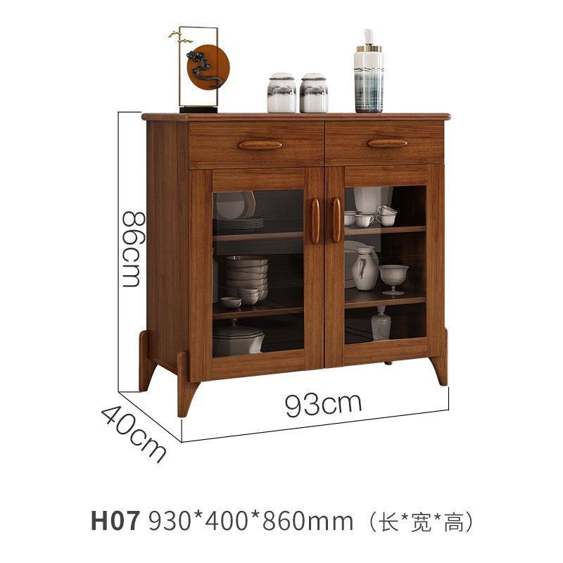 新中式实木杠餐边柜现代简约酒柜茶水柜收纳柜一体靠墙储物柜客厅,住宅家具,餐边柜,淘宝优惠券,粉丝福利购,淘宝优惠卷