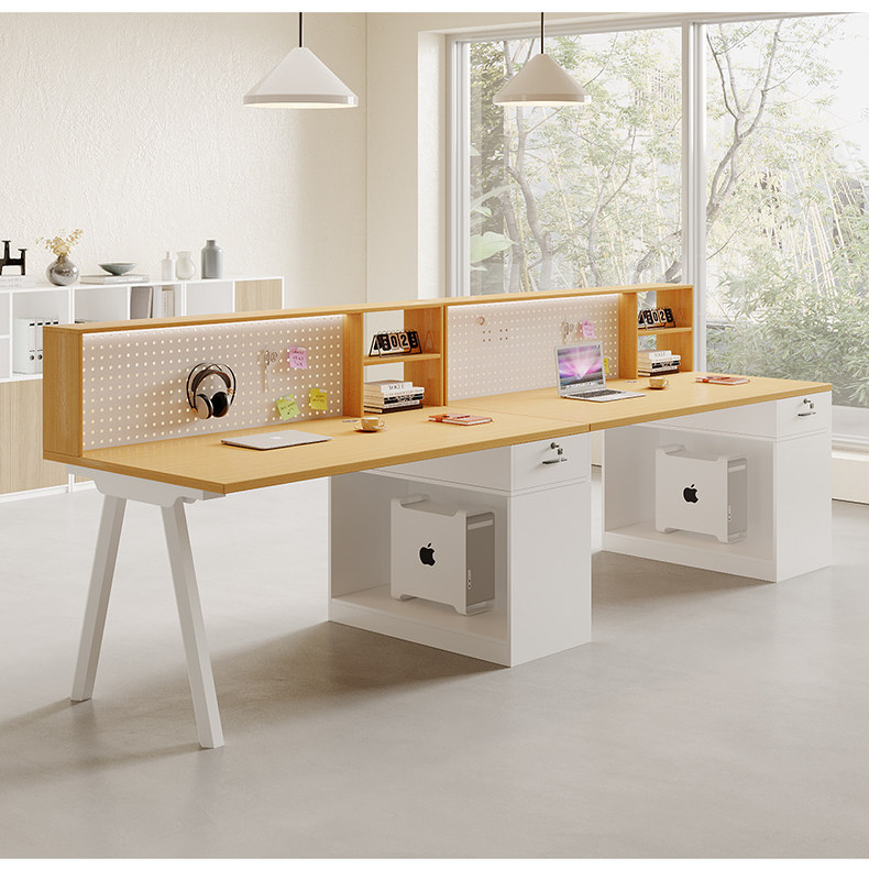 洞洞板员工位办公桌椅组合闲鱼二手家具旧货市场屏风职员电脑桌子