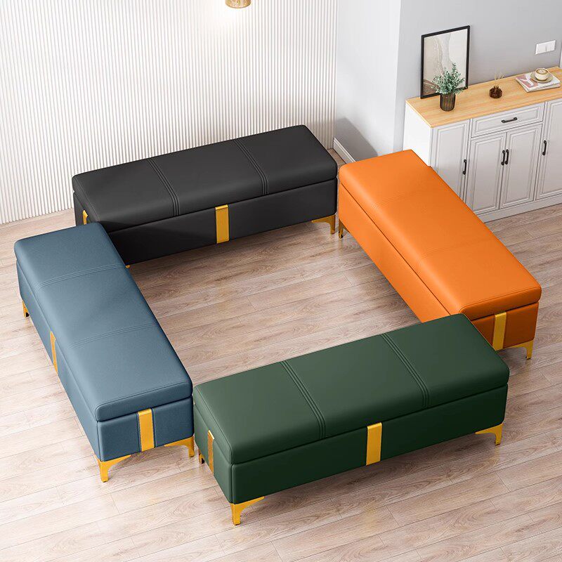 长条凳沙发接待椅闲鱼二手家具旧货市场入口美发店长椅理发店凳子