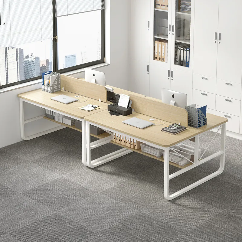 办公电脑桌椅组合简约现代职员桌闲鱼二手家具旧货市场工位2/4人