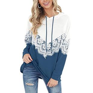sweatshirt sleeve matching Womens long solid lace color
