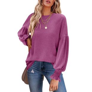 long with shirt pleated lantern ladies sleeve sleeves