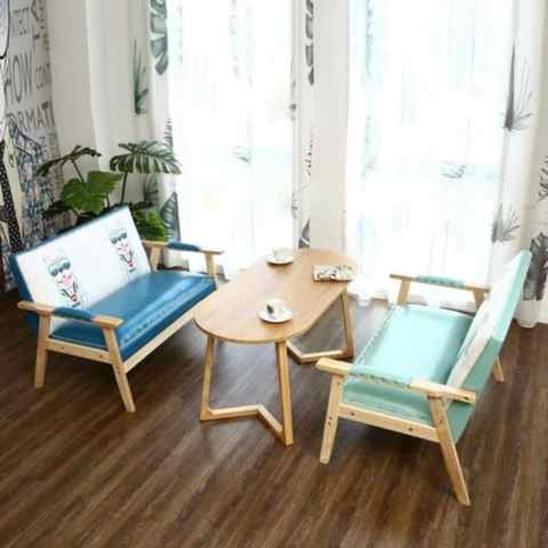 接待简易沙发风格小户型pu皮饭店双人简约快餐桌快餐厅房间甜品店