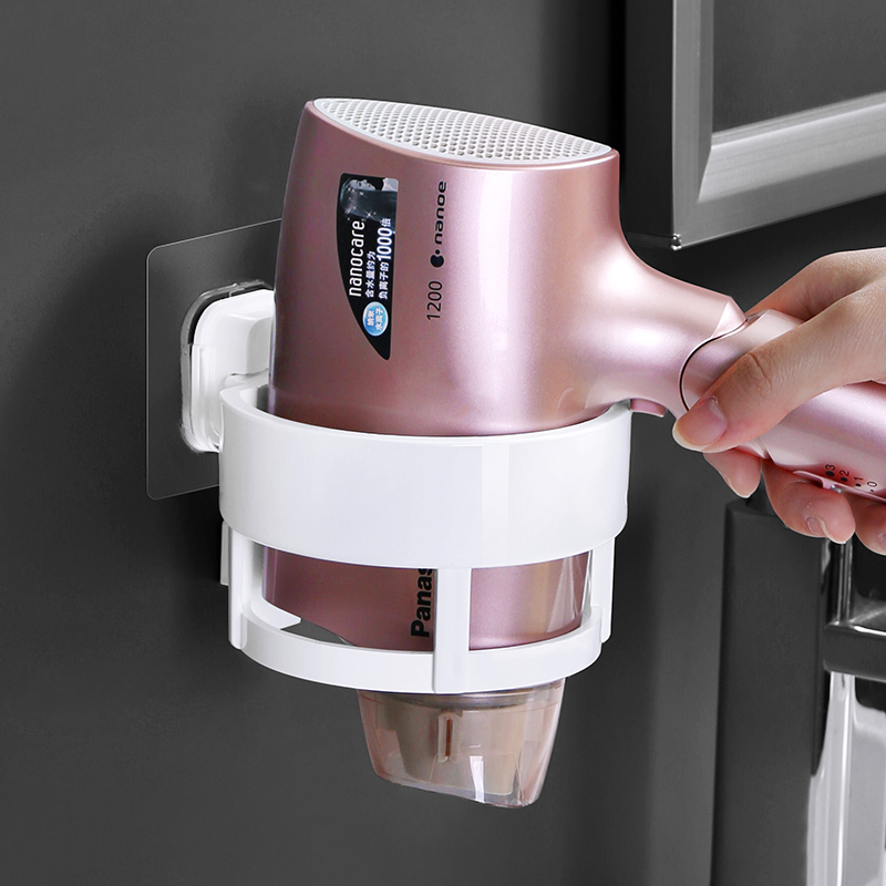 吹风机架卫生间厕所置物架家用电吹风收纳架子壁挂免打孔风筒挂架